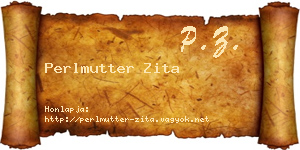 Perlmutter Zita névjegykártya